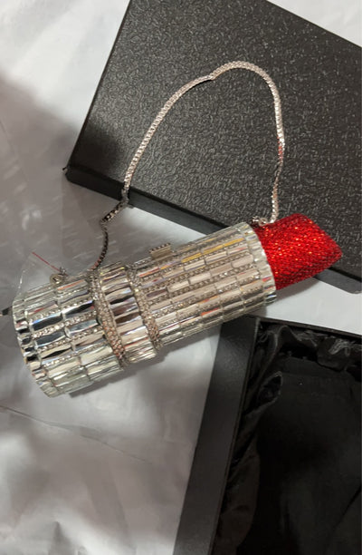 Cartera de Fiesta Metálica con Brillantes para Labial - Image 13
