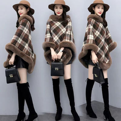 Capa Oversized de Terciopelo Estampado Leopardo