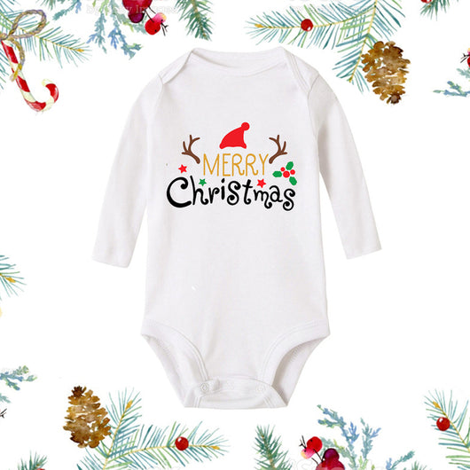 Mameluco Navideño Blanco de Manga Larga para Recién Nacido - Image 16