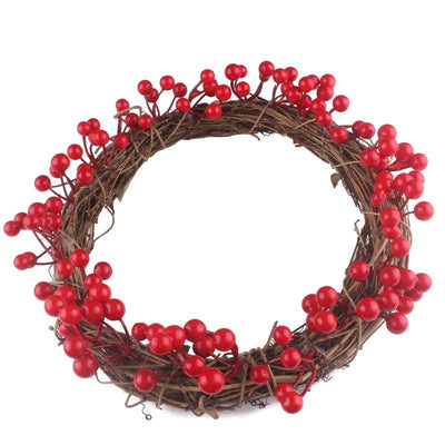 Corona Decorativa de Frutos Rojos Simulados - Image 20