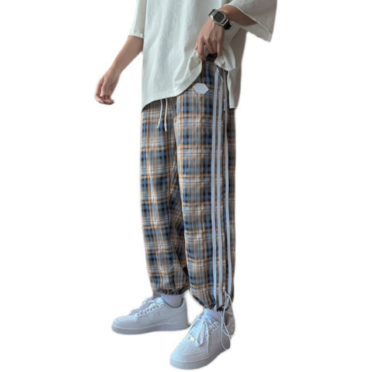 Pantalones a Cuadros Hombre - Pantalón Casual Suelto Estilo Verano - Image 5