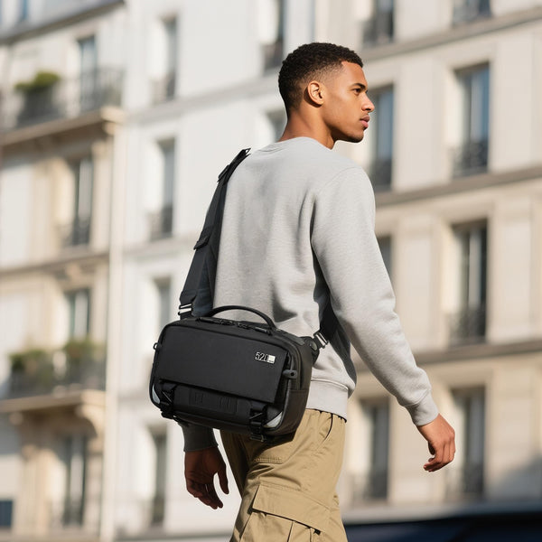 Bolsa Crossbody Impermeable de Gran Capacidad para Hombre