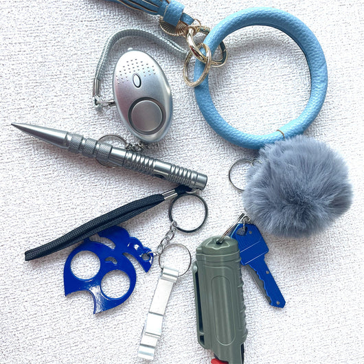 Set de Accesorios en Lana: Pulsera, Llavero y Bolsa Tejida - Image 14