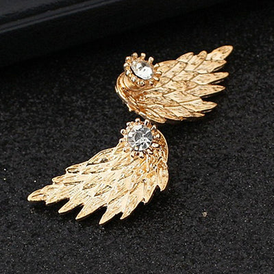 Aretes de Alas de Ángel con Diamantes - Image 7