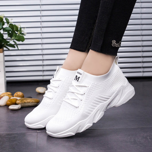Zapatillas Deportivas Tejidas Transpirables para Mujer