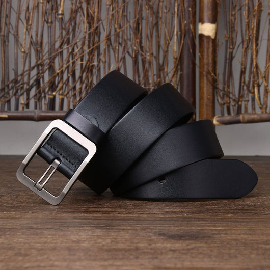 Cinturón de Negocios Minimalista con Hebilla Pin Luxury Fashion - Image 3