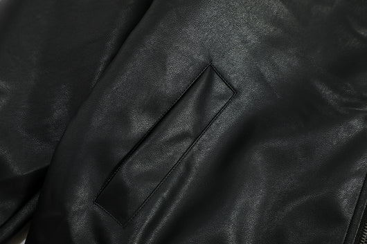 Chaqueta de Cuero PU Estilo Urbano Americano con Algodón - Image 11