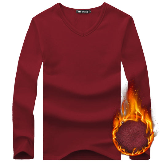 Camiseta Térmica Manga Larga Hombre Invierno - Terciopelo Suave Ajuste Slim Tallas Grandes - Image 9
