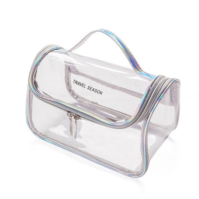 Bolsa de Cosméticos Transparente de Gran Capacidad Impermeable - Image 7