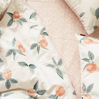 Juego de Cama 7 Piezas: Sábanas de Algodón y Edredón Floral - Image 3