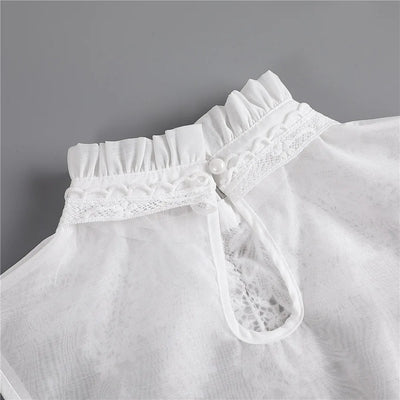 Cuello Postizo Floral para Mujer - Accesorio Decorativo Stand-up - Image 11