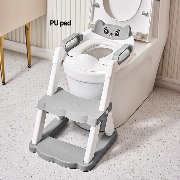 Escalera de Baño Infantil con Asiento de Inodoro y Reposapiés