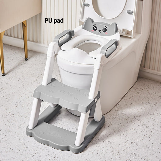 Escalera de Baño Infantil con Asiento de Inodoro y Reposapiés