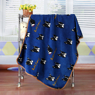 Manta Térmica de Franela Coral con Estampado - Ideal para Aire Acondicionado y Mascotas - Image 6