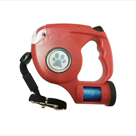 Correa retráctil automática para mascotas con luz LED