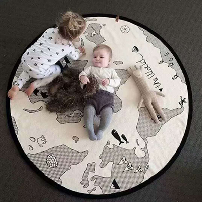 Tapete de Juego Mapa Mundi con Diseño Infantil Divertido para Bebé - Image 6