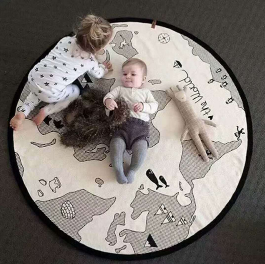 Tapete de Juego Mapa Mundi con Diseño Infantil Divertido para Bebé - Image 6