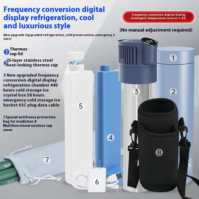 Refrigerador Portátil Mini con Cargador para Auto - Vaso Térmico Inteligente - Image 10