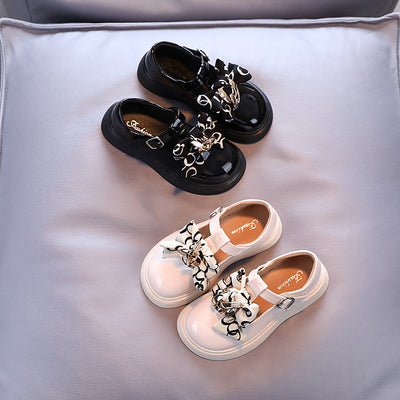 Zapatos de Cuero para Niñas con Moño Brillante - Estilo Princesa - Image 14