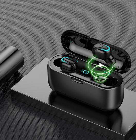 Auriculares Bluetooth 5.0 con LED Binaural Q32-1 - Image 6