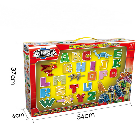 Juguete Dinosaurio Transformable del Equipo King Kong con Alfabeto en Inglés - Image 15