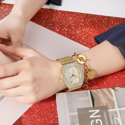 Reloj Elegante para Dama con Banda de Acero y Diamantes Gypsophila - Image 8