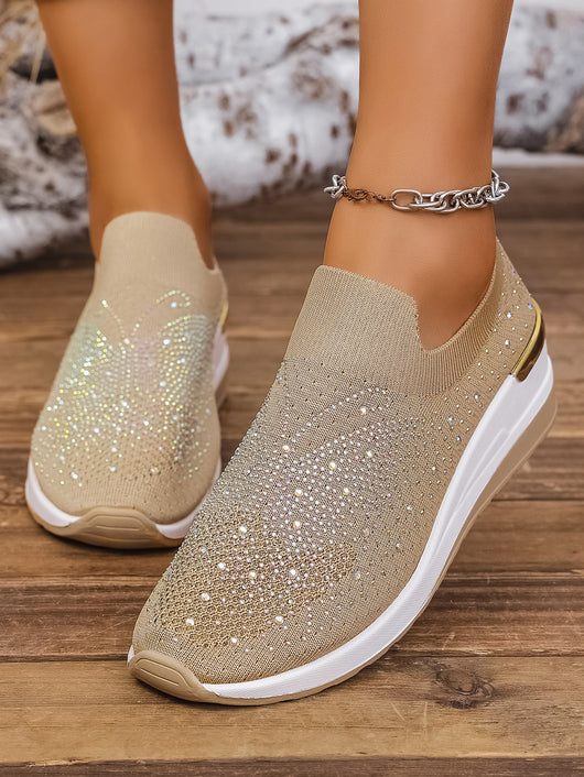 Zapatos de Tacón Cuña Verano para Mujer con Strass y Punta Redonda - Image 13