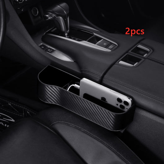 Organizador de Asiento Auto - Caja de Almacenamiento PU para Espacios Laterales - Image 11