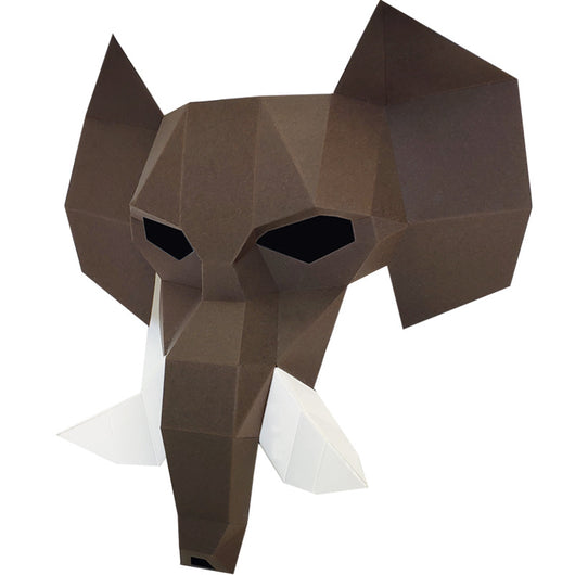 Máscara 3D Media Cara - Diseños Animales Fox, Elefante, Panda y Alce - Image 5