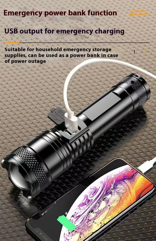 Linterna LED Recargable Profesional con Zoom Telescópico y Alcance Extendido - Image 15