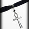 European And American Glossy Ancient Egyptian Cross Mens Necklace Plateado
