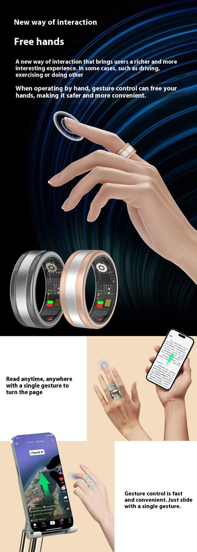 Anillo Inteligente con Monitor de Frecuencia Cardíaca, Oxígeno y Sueño - Image 25