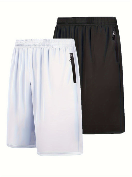 Pack 2 Shorts Deportivos Hombre Secado Rápido con Cintura Elástica - Image 12