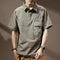 Camiseta Retrô Masculina com Gola Polo - Estilo Vintage Moderno