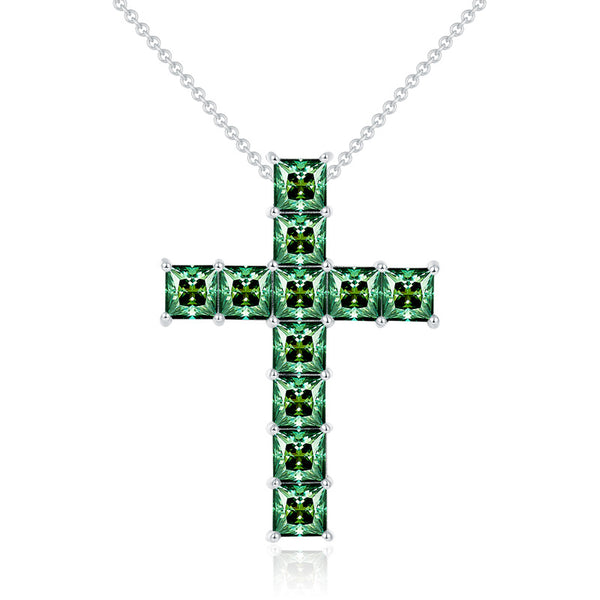 Collar Cruz Personalizado con Diamantes para Hombre y Mujer - Image 5