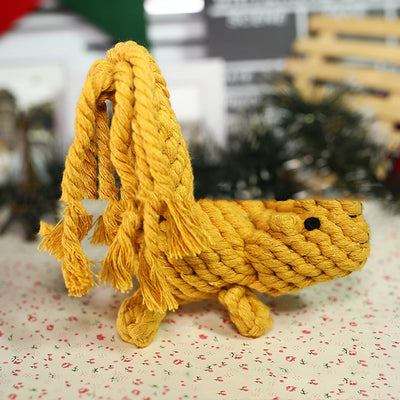 Juguete para Perro de Cuerda Tejida con Dientes de Algodón - Image 22