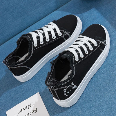 Zapatillas de Lona para Mujer Blancas Transpirables Casual Deportivas Primavera - Image 7
