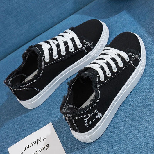 Zapatillas de Lona para Mujer Blancas Transpirables Casual Deportivas Primavera - Image 7