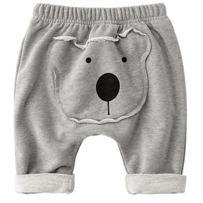 Pantalones para bebé con parches de dibujos animados - Image 3