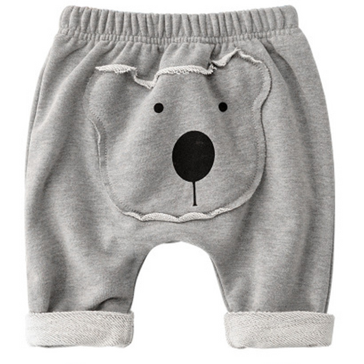 Pantalones para bebé con parches de dibujos animados - Image 3