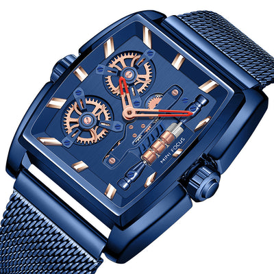 Reloj para Hombre con Malla Tipo Barril y Protección Anti-Milan