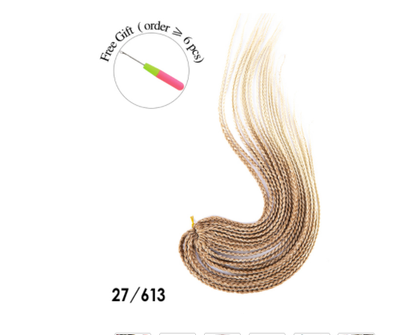 Peluca Sintética Trenzas Sucias 16 Pulgadas - Estilo Tres Trenzas Alargado - Image 27
