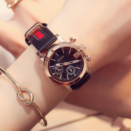 Reloj Pulsera Dama con Calendario y Esfera Pequeña - Image 3