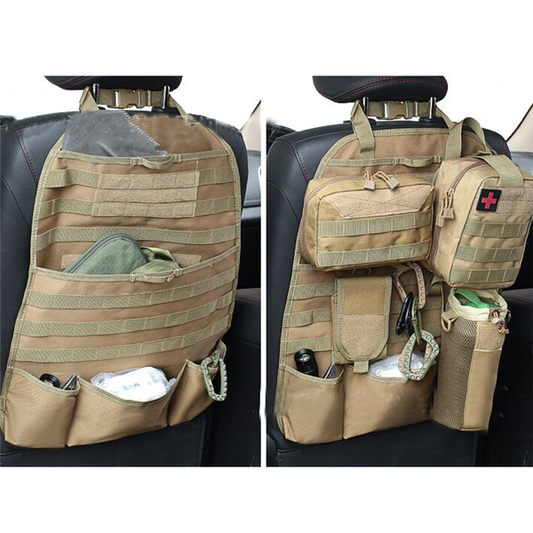 Organizador Táctico Multifuncional para Asiento Trasero del Auto