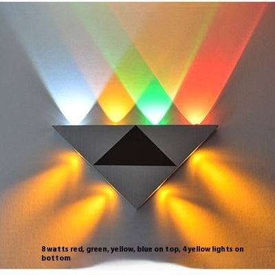 Lámpara de Pared LED Triangular Creativa - Image 4