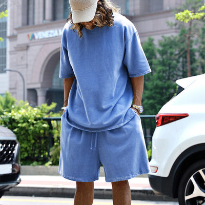 Conjunto Deportivo Hombre Verano - Playera Cuello Redondo y Shorts con Bolsillos - Image 8