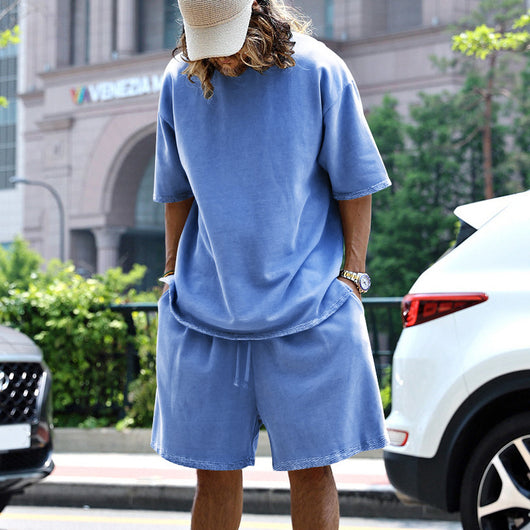 Conjunto Deportivo Hombre Verano - Playera Cuello Redondo y Shorts con Bolsillos - Image 8