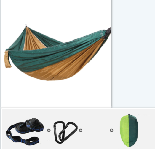 Hamaca Portátil Doble de Paracaídas para Camping y Aventuras - Image 21