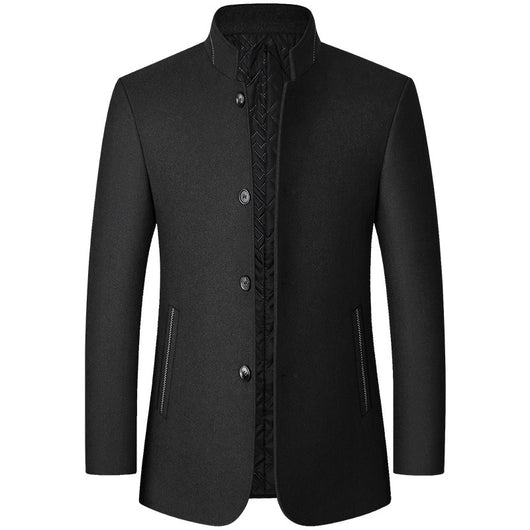Saco de Lana Zhongshan Ejecutivo para Hombre con Cuello Mao - Image 3