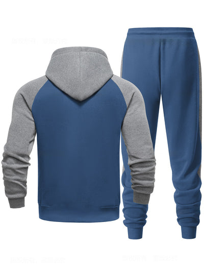 Sudadera con Capucha Raglan Bicolor para Hombre - Casual y Deportivo - Image 14